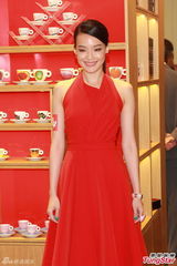 组图：舒淇妩媚红裙性感露背 坦诚接受异地恋