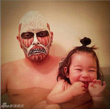 组图：日本父女逗比泡澡照走红 蠢萌犯二又有爱