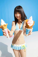 组图：AKB柏木由纪泳装大片 持冰淇淋诱惑宅男