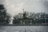 组图：北京舞蹈学院新生军训 女生空中一字马