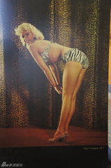 组图：戛纳举办性感女星展 梦露泰勒曝光珍贵照片