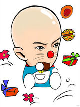 组图：乐嘉遭网友恶搞 动漫版乐爸爸可爱蹿红