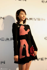 组图：白百何亮相品牌晚宴 演绎法式时尚