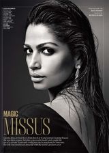 组图：影帝马修超模娇妻写真 发丝凌乱冷艳性感