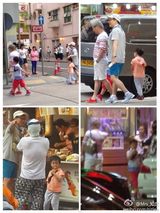 组图：韩版《爸爸》中国行 上海香港两地遭围观