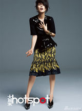 组图：高圆圆拍时尚写真 吐露“女孩女人”进化论