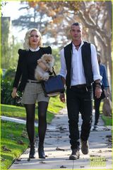 组图：格温-史蒂芬妮一家感恩节外出似时尚秀