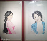 组图：朱军画笔下的央视女持人个个传神