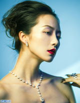 组图：韩雪珠宝大片红唇出镜 演绎气质名伶
