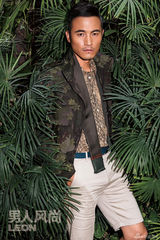 组图：耿乐拍时尚杂志大片 硬朗帅气展浪叔风范