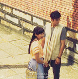 组图：《流星雨3》片场照 张翰吴映洁林荫漫步