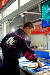 组图：《临时同居》欧豪邀粉丝同居 市场买鱼