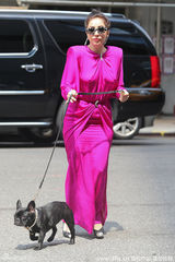 组图：Gaga扮贵妇激凸秀奶 爱犬戴霸气钻石项链