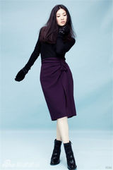 组图：童蕾大片风格多样显朋克范