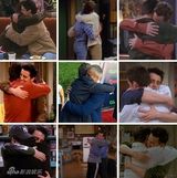 组图：《老友记》乔伊钱德勒重逢 染白发仍恩爱