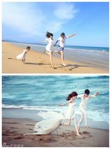 组图：贾乃亮李小璐故地重游 三口甜馨搞怪