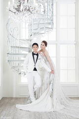 组图：林湘萍田恩沛结婚 二人唯美婚纱照曝光
