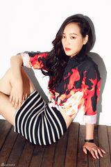 组图：何杜娟生日写真  清新淡雅明眸动人