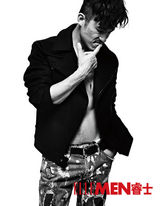 组图：耿乐黑白大片 野性逼人演绎致命诱惑