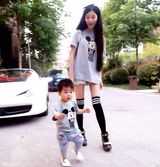 组图：美女硕士毕业抱儿子怀女儿被赞人生赢家