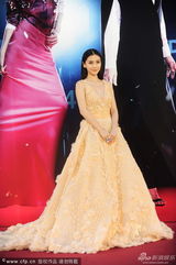 组图：Angelababy长裙华丽如公主 深V勇秀平胸