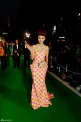 高清组图：范冰冰亮相东京 绿毯大秀粉红可爱风