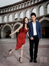 组图：贾乃亮李小璐登封面 最热情侣演绎爱情童话