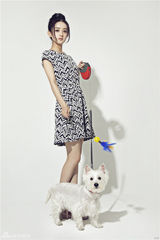 组图：赵丽颖携宠物写真 将呆萌进行到底