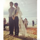 组图:李承铉海岛求婚戚薇办浪漫婚礼