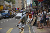 组图：《迷城》香港探班 林岭东余文乐片场谈笑