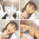 组图：黄磊老婆孙莉晒闺女娇羞照 多多大眼灵动