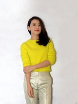 组图：高圆圆小清新造型 活动现场亮眼搭配