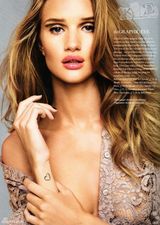 组图：变3女郎罗茜-汉丁顿-惠特莉登《ELLE》