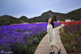 组图：蒋梦婕薰衣草花海梦幻清新宛若花仙子