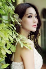 组图：张馨予唯美婚纱照 变身气质新娘期待幸福