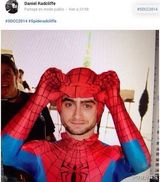 组图：哈利波特丹尼尔扮蜘蛛侠 与小绿魔是旧爱