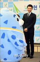 组图：玄彬担任2014仁川亚运会形象大使