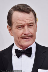 组图：《绝命毒师》男主角布莱恩携妻亮相红毯