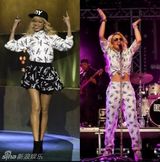 组图：英女歌手Rita Ora与蕾哈娜频撞衫被指抄袭
