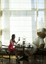 组图：秦岚芝加哥浪漫旅行 美景美食悠闲相伴