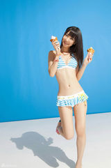 组图：AKB柏木由纪泳装大片 持冰淇淋诱惑宅男