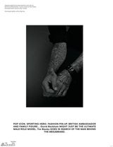 组图：贝克汉姆最新黑白大片 完美型男性感半裸