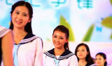 组图：长沙办国民校花比赛 48位美女同台竞艳