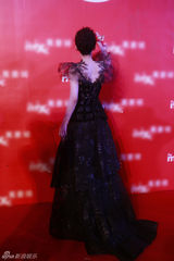 组图：许晴蕾丝裸背亮相活动 场面热烈一度失控