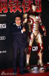 组图：《钢铁侠3》首映红毯 唐尼王学圻亮相