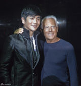 组图：张晓龙米兰时装周首秀 精致儒雅