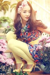 组图：海陆最新时尚大片 花团点缀笑语嫣然