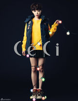 组图：BEG佳仁拍时尚写真 露香肩展性感神秘