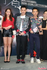 组图：林峰否认与女友即兴湿吻 陈敏之续约TVB