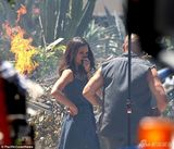 组图：《速度7》片场照曝光 范-迪塞尔火场救美